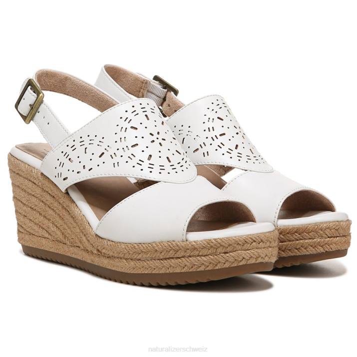 Frauen Naturalizer weißer Kunststoff Soul Ocean Espadrille-Sandale 66FF577