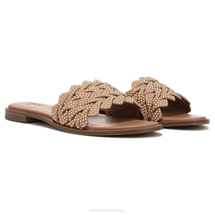 Frauen Naturalizer Keksteig aus beigem Stoff Fernando-Sandale 66FF346