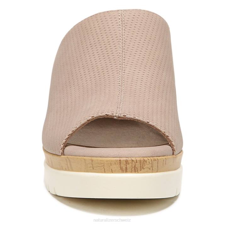 Frauen Naturalizer Helltaupefarbenes Synthetikmaterial Soul Goodtimes Mule Wedge Sandale 66FF545