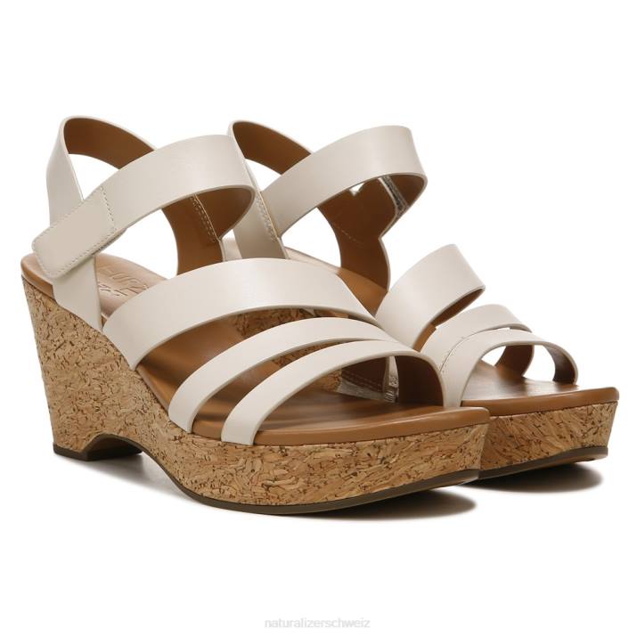 Frauen Naturalizer Porzellanleder Cynthia Keilsandale 66FF368