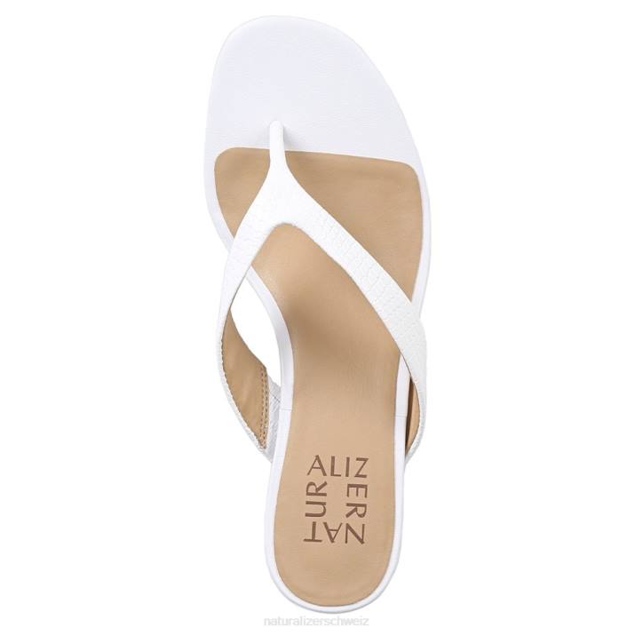 Frauen Naturalizer Weiße Schlange, künstlich erschaffen Lenna Keilsandale 66FF608