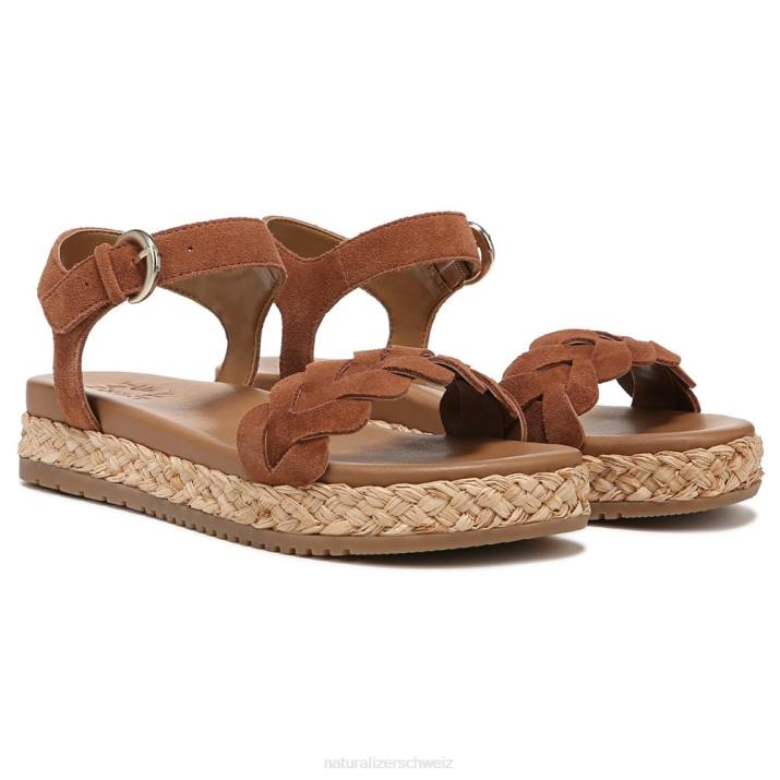 Frauen Naturalizer englisches teebraunes Leder Neila-Sandale 66FF207