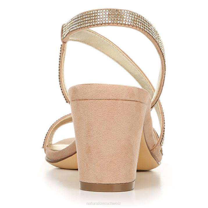 Frauen Naturalizer Creme-Brûlée-Stoff Vanessa Kleid Sandale 66FF23