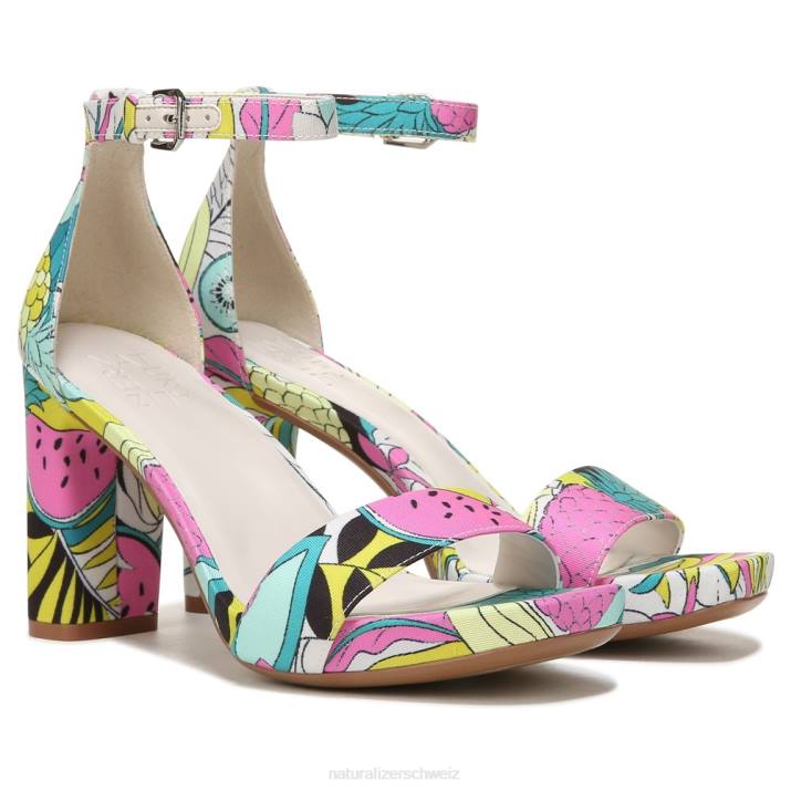 Stoff mit Retro-Fruchtdruck