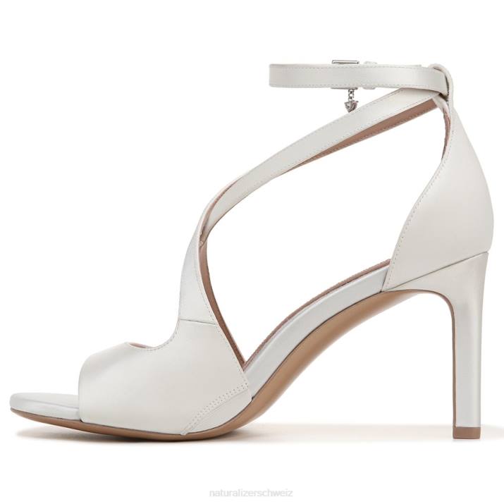 Frauen Naturalizer seidenweißer Stoff Amor 2 Kleid-Sandale 66FF322