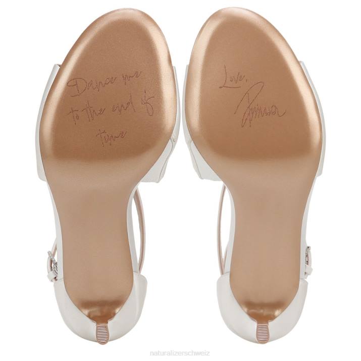 Frauen Naturalizer seidenweißer Stoff Amor 2 Kleid-Sandale 66FF322