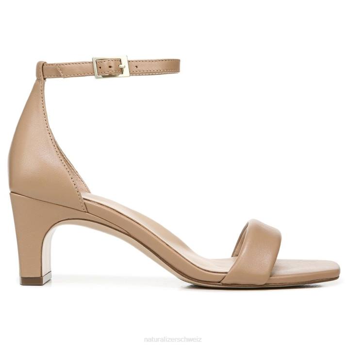 Frauen Naturalizer taupefarbenes Leder 27 Edit Iris-Kleidsandale 66FF112