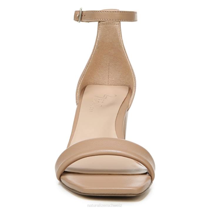 Frauen Naturalizer taupefarbenes Leder 27 Edit Iris-Kleidsandale 66FF112