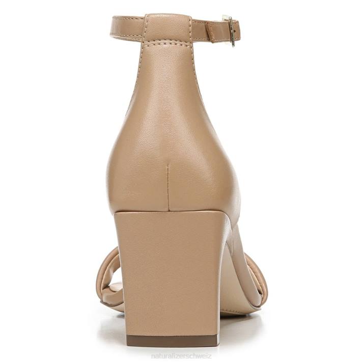 Frauen Naturalizer taupefarbenes Leder 27 Edit Iris-Kleidsandale 66FF112