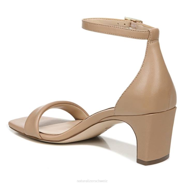 Frauen Naturalizer taupefarbenes Leder 27 Edit Iris-Kleidsandale 66FF112