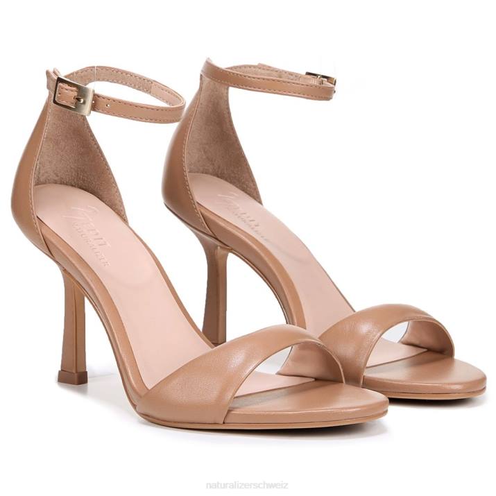 Frauen Naturalizer taupefarbenes Leder 27 Edit Violette Kleid-Sandale 66FF138