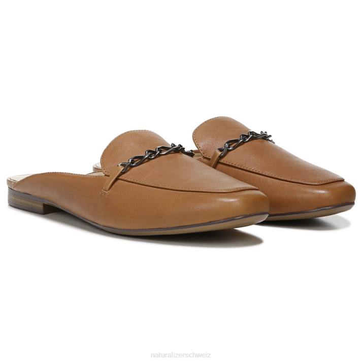 Frauen Naturalizer gelbbraunes Leder Emiline-Maultier 66FF63