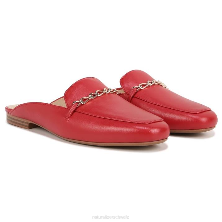 Frauen Naturalizer purpurrotes Leder Emiline-Maultier 66FF60