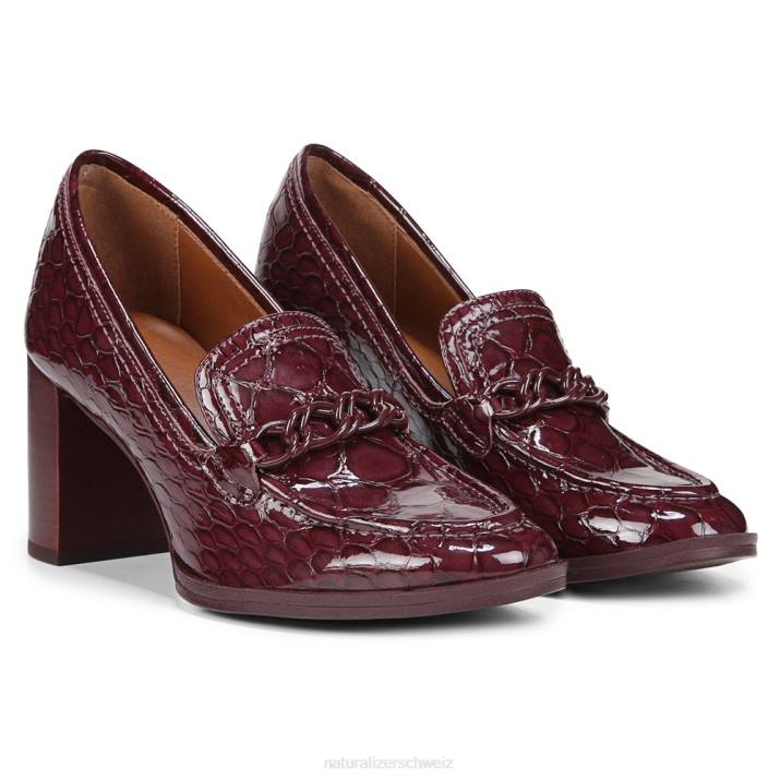 Frauen Naturalizer Cabernet-Sauvignon-Krokodilleder 27 Bliss-Pumpe bearbeiten 66FF35