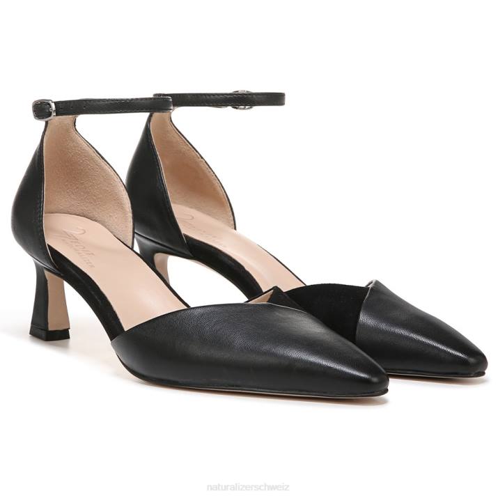 Frauen Naturalizer schwarzes Leder 27 Edit Danica Dress Pumps 66FF137