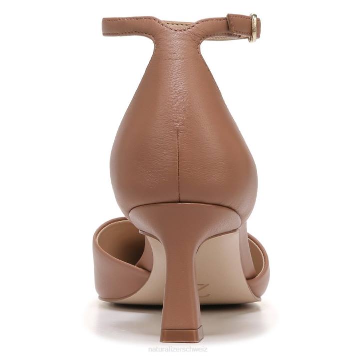 Frauen Naturalizer taupefarbenes Leder 27 Edit Danica Dress Pumps 66FF135