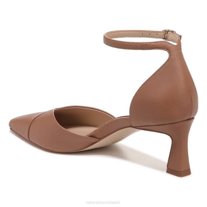 Frauen Naturalizer taupefarbenes Leder 27 Edit Danica Dress Pumps 66FF135