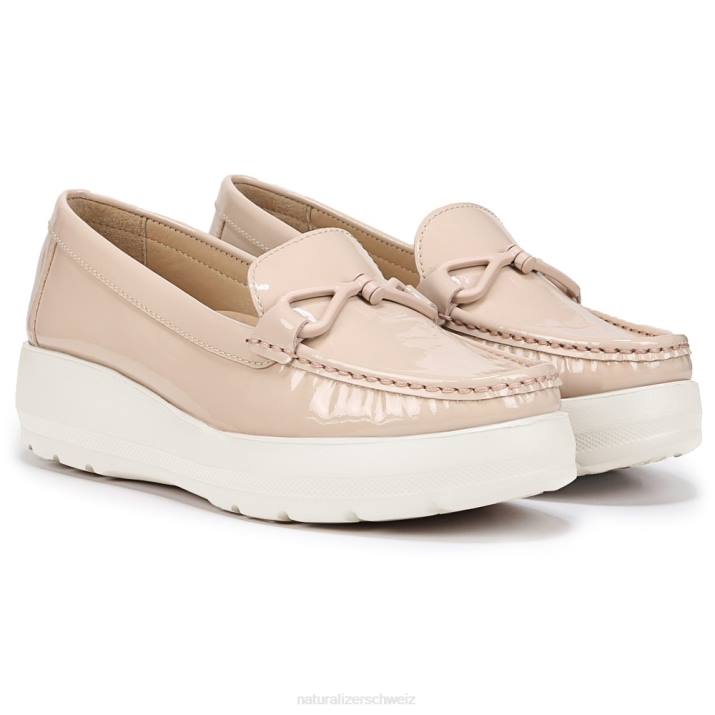 Frauen Naturalizer beiges Leder Luanna-Loafer 66FF38