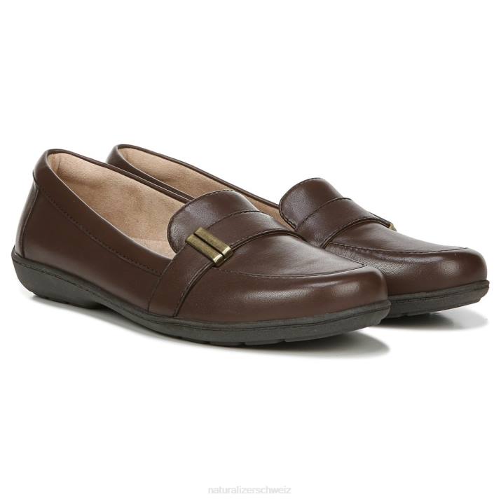Frauen Naturalizer braunes Leder Soul Kentley Loafer 66FF424