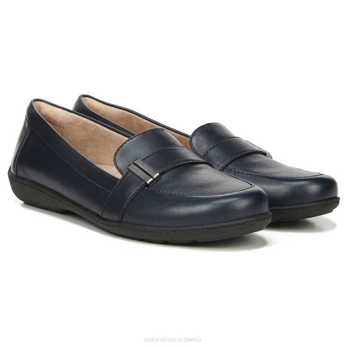 Frauen Naturalizer marineblaues Leder Soul Kentley Loafer 66FF423