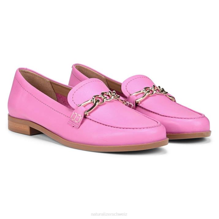 Frauen Naturalizer wildrosenrosa Leder Sawyer-Loafer 66FF405
