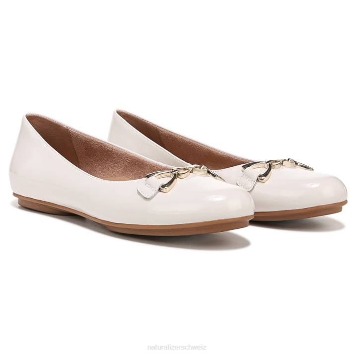 Frauen Naturalizer Satin-Perlleder Maxwell-Bit flach 66FF53