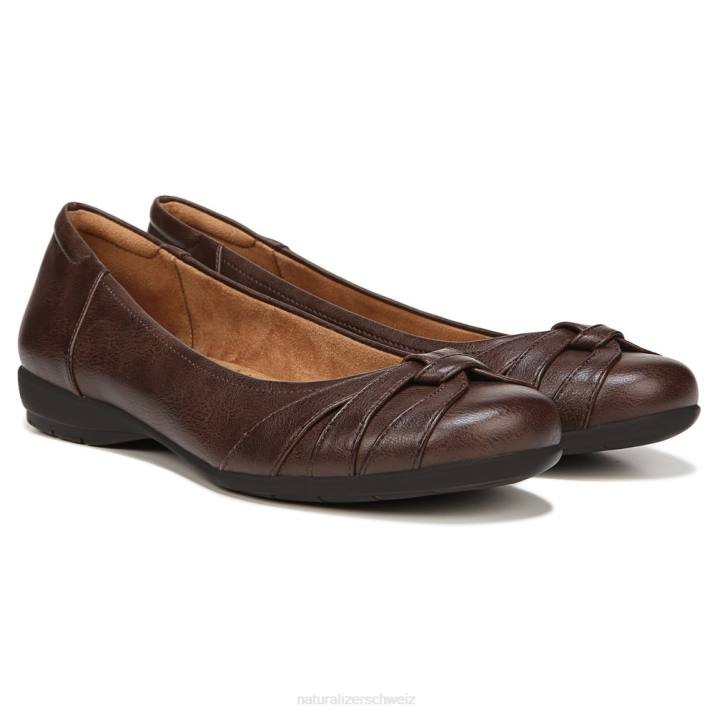 Frauen Naturalizer braunes Synthetik Seelengeschenk flach 66FF392