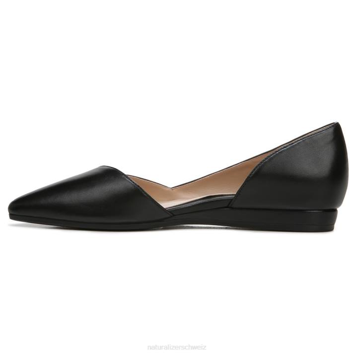 Frauen Naturalizer schwarzes Leder 27 edit karla d\'orsay flat 66FF263