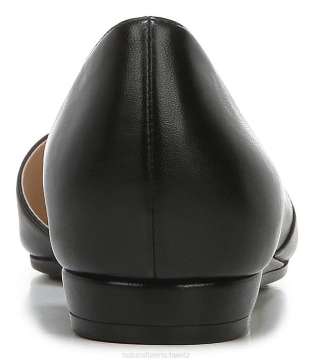 Frauen Naturalizer schwarzes Leder 27 edit karla d\'orsay flat 66FF263