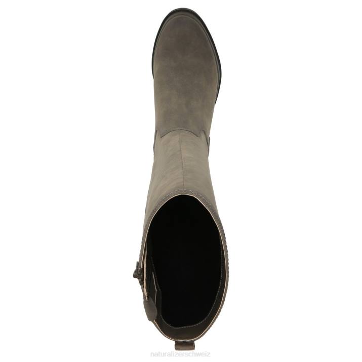 Frauen Naturalizer dunkelolivfarbener Synthetikstoff Kniehoher Stiefel von Soul Orchid 66FF612