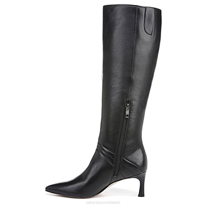 Frauen Naturalizer schwarzes Leder 27 Edit „Falencia“ kniehoher eleganter Stiefel 66FF247