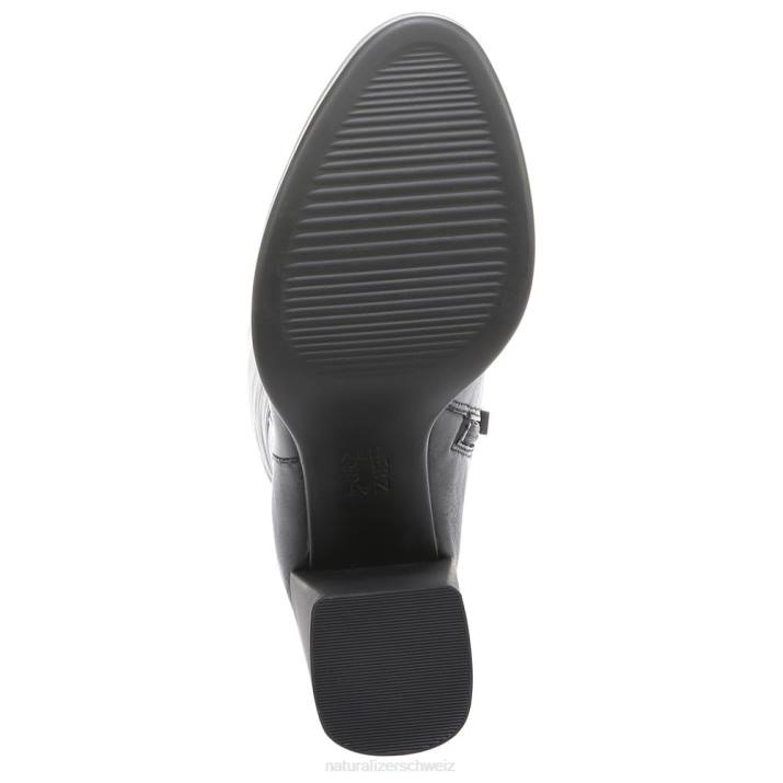 Frauen Naturalizer schwarzes Leder Gen N Align kniehoher Stiefel mit schmaler Wade 66FF623
