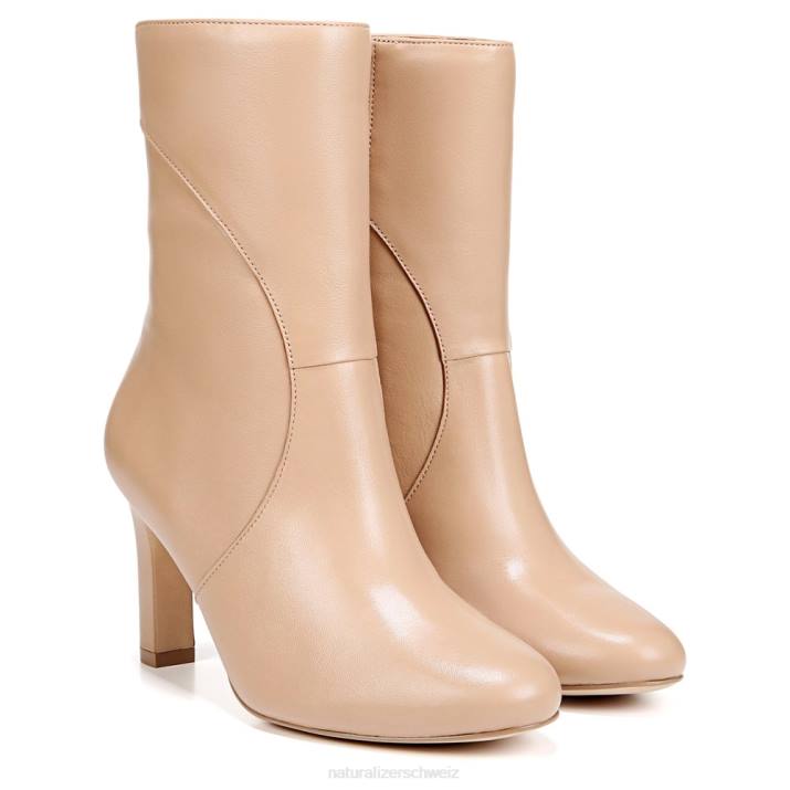 Frauen Naturalizer Creme-Brûlée-Leder Harlene Boot 66FF631