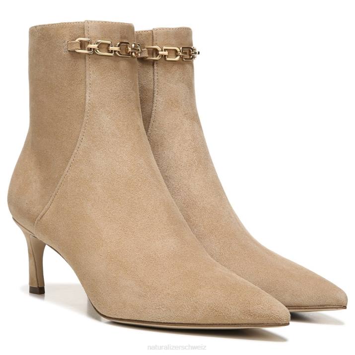 Frauen Naturalizer bambusbraunes Wildleder 27 Frida Bootie bearbeiten 66FF682