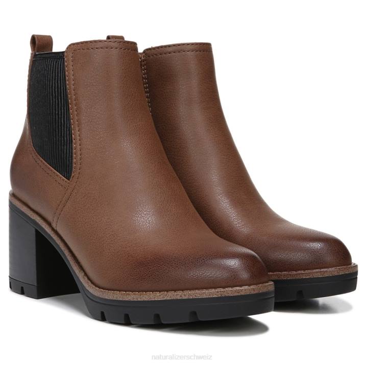 Frauen Naturalizer hellbraunes, glattes Synthetikmaterial Madalynn Gore Bootie 66FF594