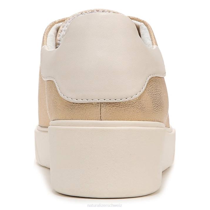 Frauen Naturalizer goldenes Leder Morrison 2.0 Schnürsneaker 66FF94