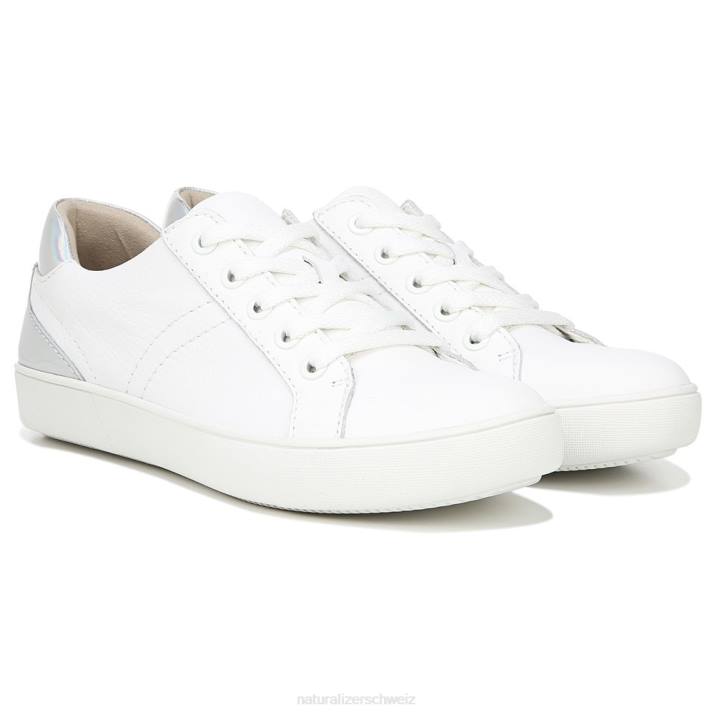 Frauen Naturalizer mehrfarbiges weißes Leder Morrison-Sneaker 66FF231