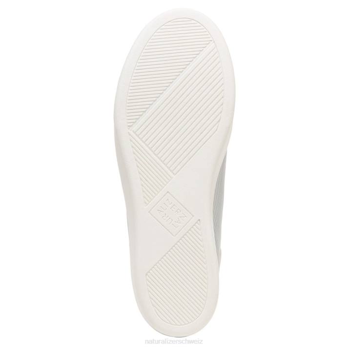 Frauen Naturalizer silbernes Leder Morrison 2.0 Schnürsneaker 66FF93