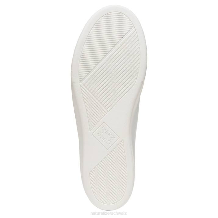 Frauen Naturalizer weißes Leder Morrison 2.0 Schnürsneaker 66FF95