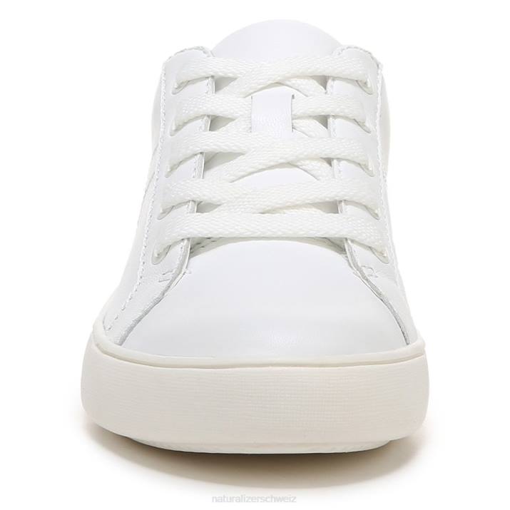 Frauen Naturalizer weiß/rosa geblümtes Leder Morrison-Sneaker 66FF235