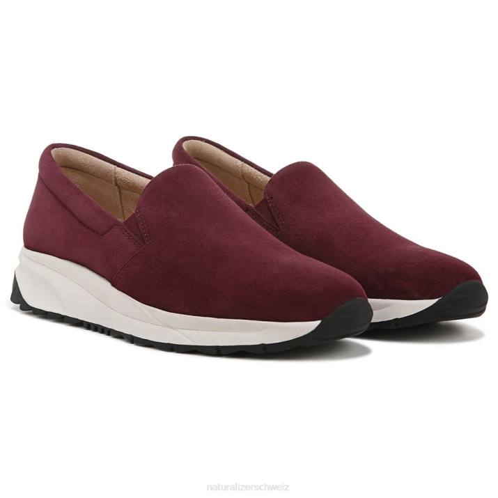 Frauen Naturalizer Cabernet-Sauvignon-Wildleder Selah Slip-on-Sneaker 66FF352
