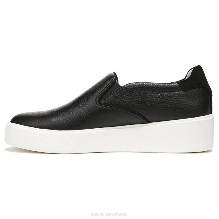 Frauen Naturalizer schwarzes Leder Marianne 2.0 Slip-on-Sneaker 66FF353