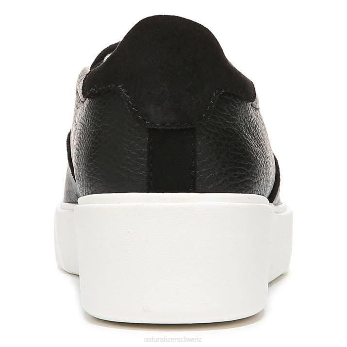 Frauen Naturalizer schwarzes Leder Marianne 2.0 Slip-on-Sneaker 66FF353
