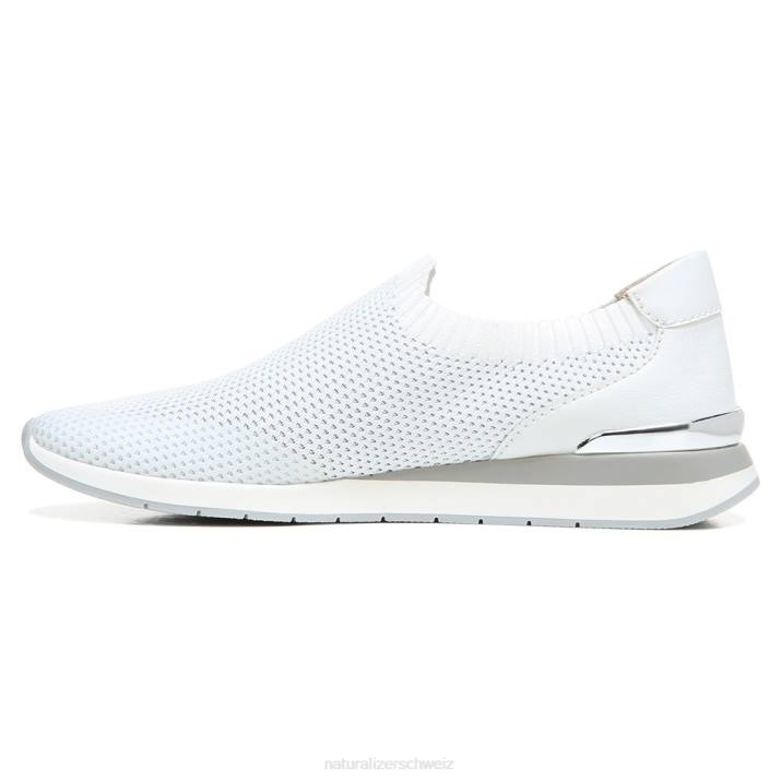 Frauen Naturalizer weißer Flyknit-Stoff Lafayette-Slip-On-Sneaker 66FF692