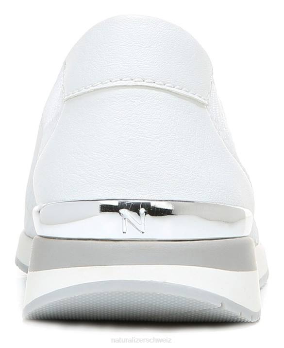 Frauen Naturalizer weißer Flyknit-Stoff Lafayette-Slip-On-Sneaker 66FF692