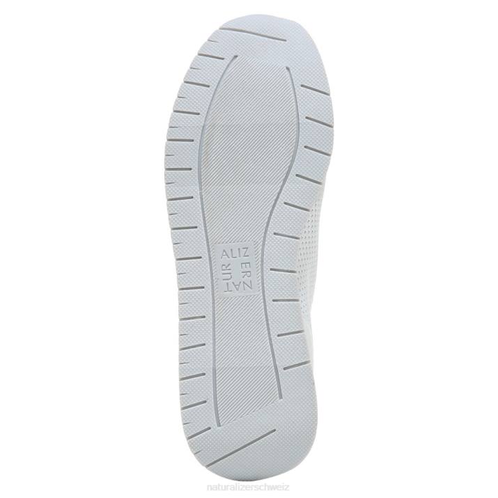 Frauen Naturalizer weißer Flyknit-Stoff Lafayette-Slip-On-Sneaker 66FF692