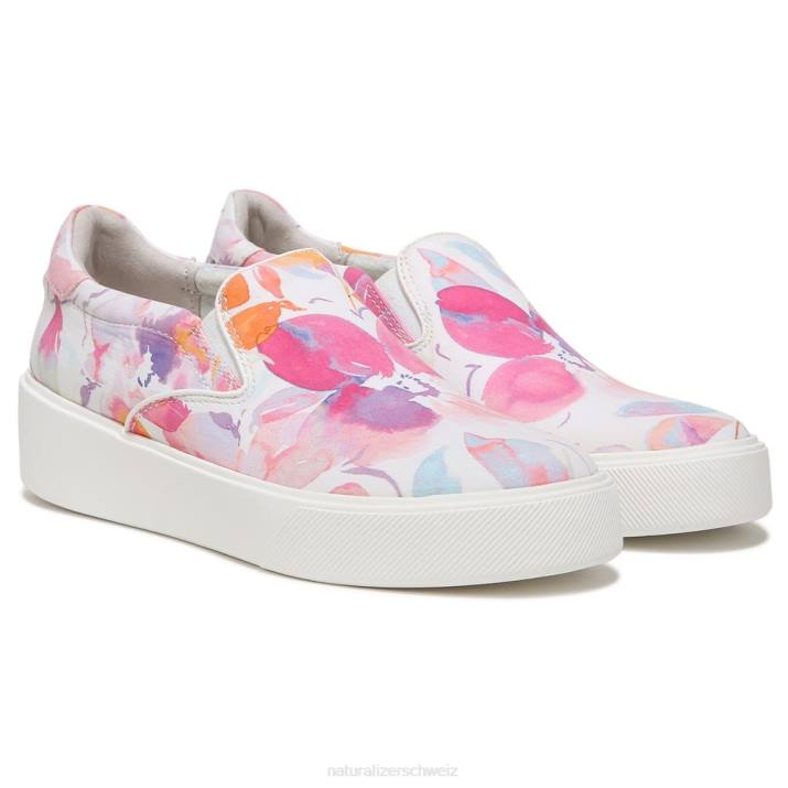 Frauen Naturalizer weiß/rosa Blumenstoff Marianne 2.0 Slip-on-Sneaker 66FF354